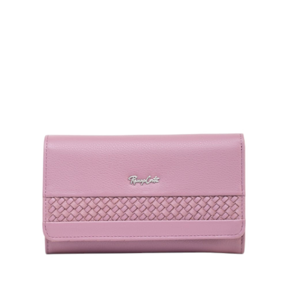 Billetera para Mujer Trenzada Medium Renzo Costa Wpd 2311 R14 Purple Lux
