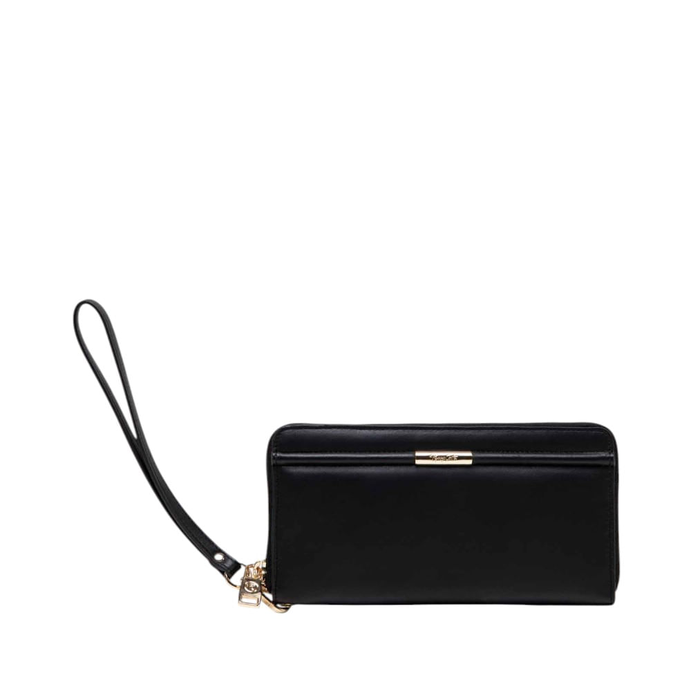 Billetera para Mujer Soft Touch Cierre Renzo Costa Wpd 2528 0000 Black Lux