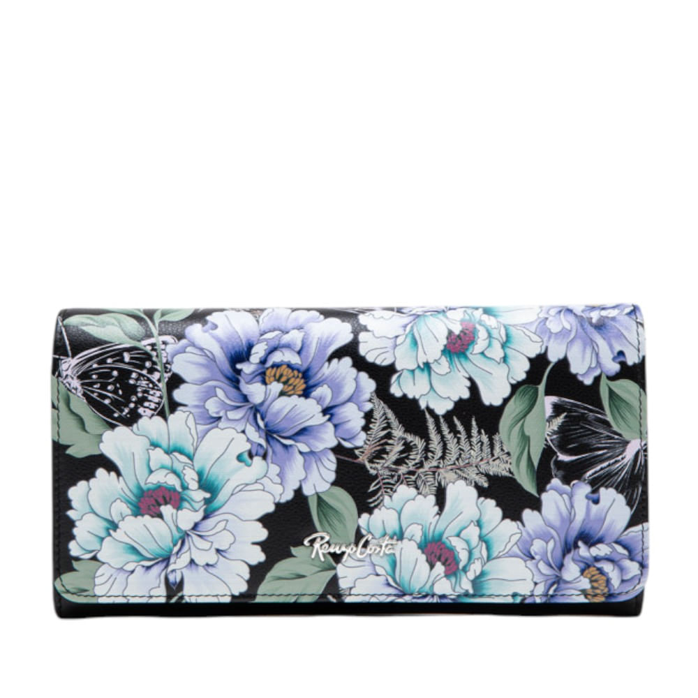 Billetera para Mujer Camelia Large Renzo Costa Wpd 2470 1 Black Lux