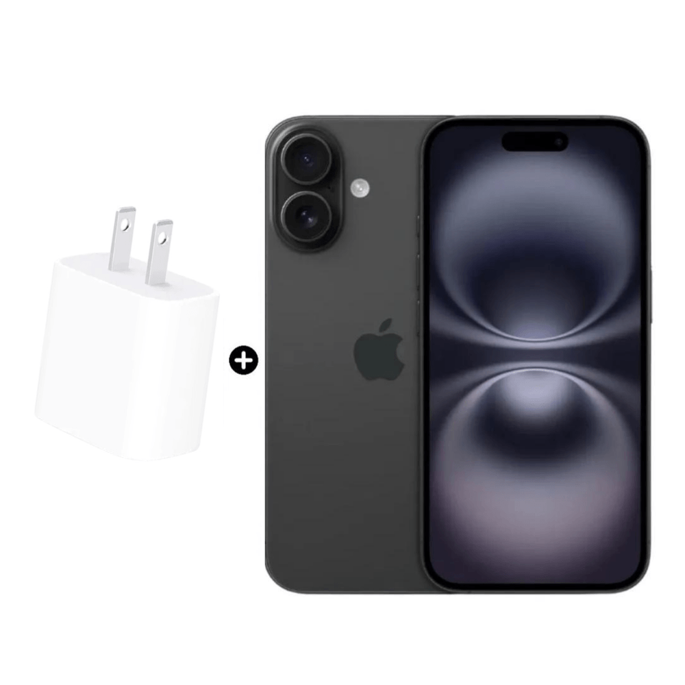 Apple Iphone 16 128GB Chip Fisico - Negro más Cubo Apple Iphone 16 128GB Chip Fisico - Negro más Cubo