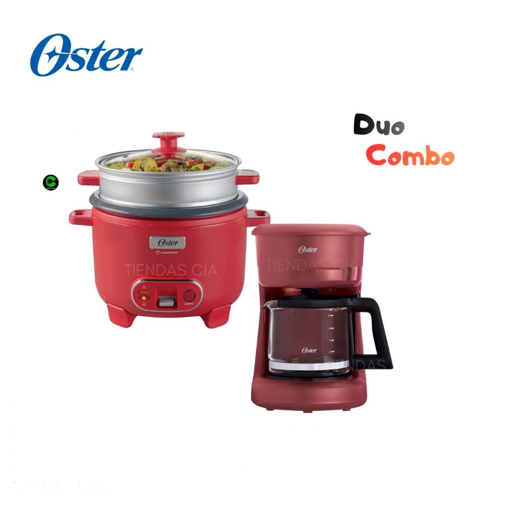 Duo Oster Cafetera BVSTDCS51R y Olla Arrocera 1.8 L
