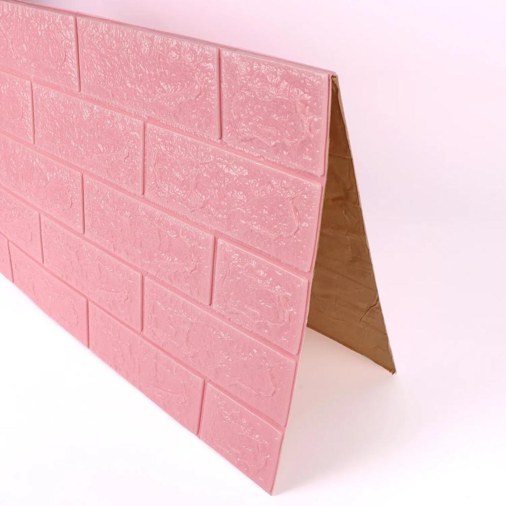 PAPEL TAPIZ ROSADO  3D ADHESIVA SET X10UNIDADES