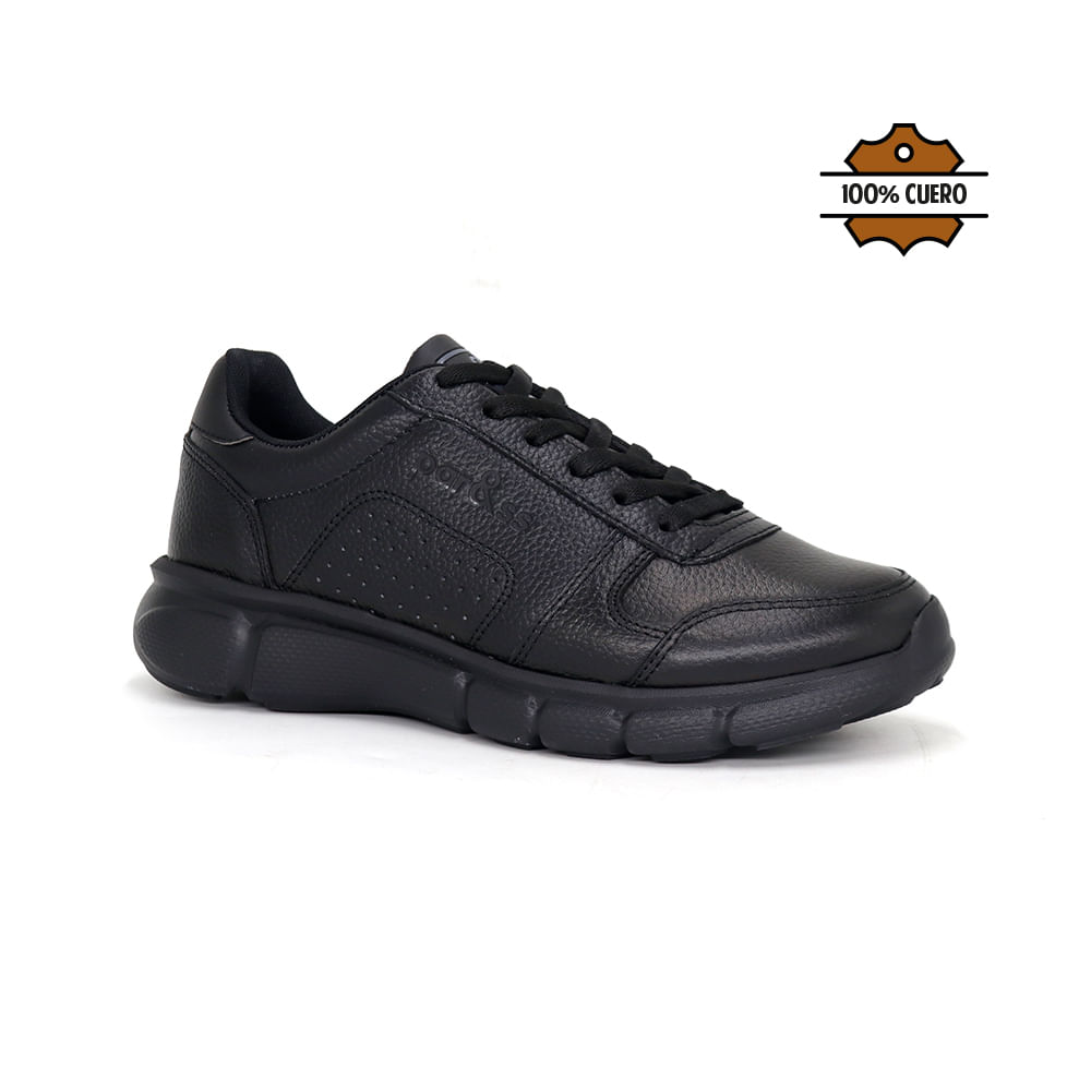 Zapatillas Escolares Cuero CE26Q1-2510 NEGRO 35