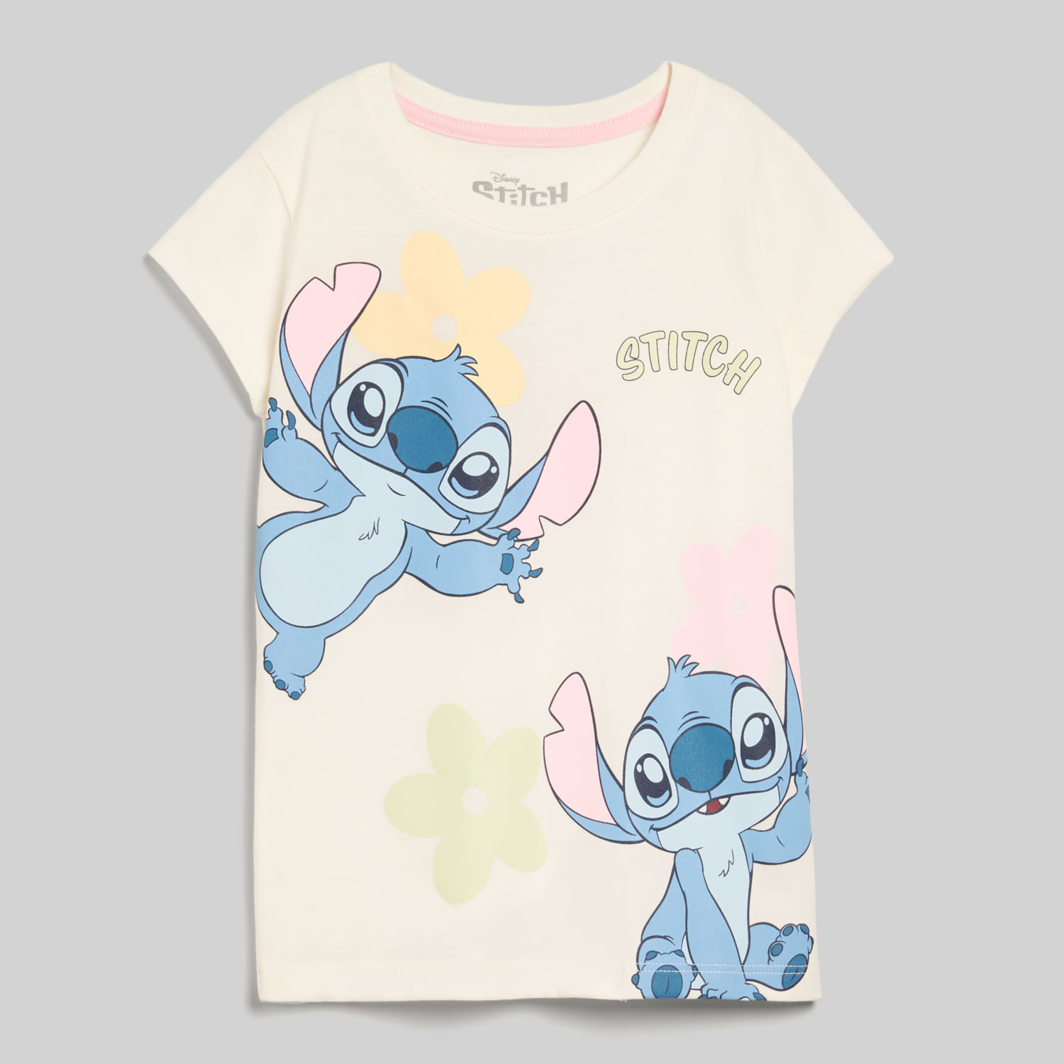 Polo Manga Corta Para Niña Stitch Lls-1238