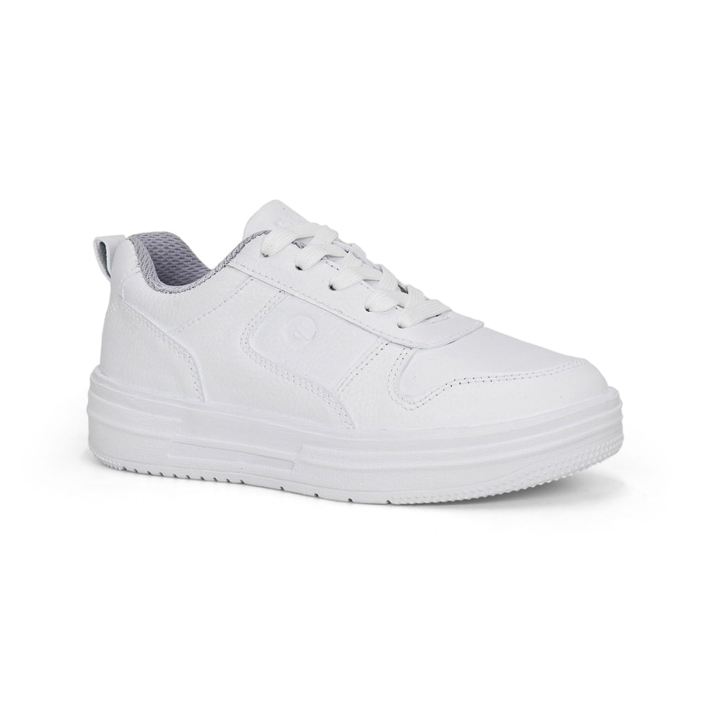 Zapatillas Escolares Cuero JA26Q1-CG817 BLANCO 38