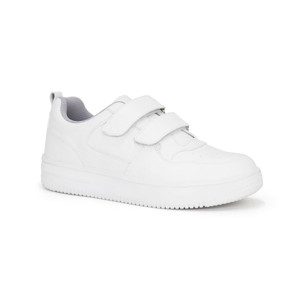 Zapatillas Escolares Cuero JA25-CG869N BLANCO 29