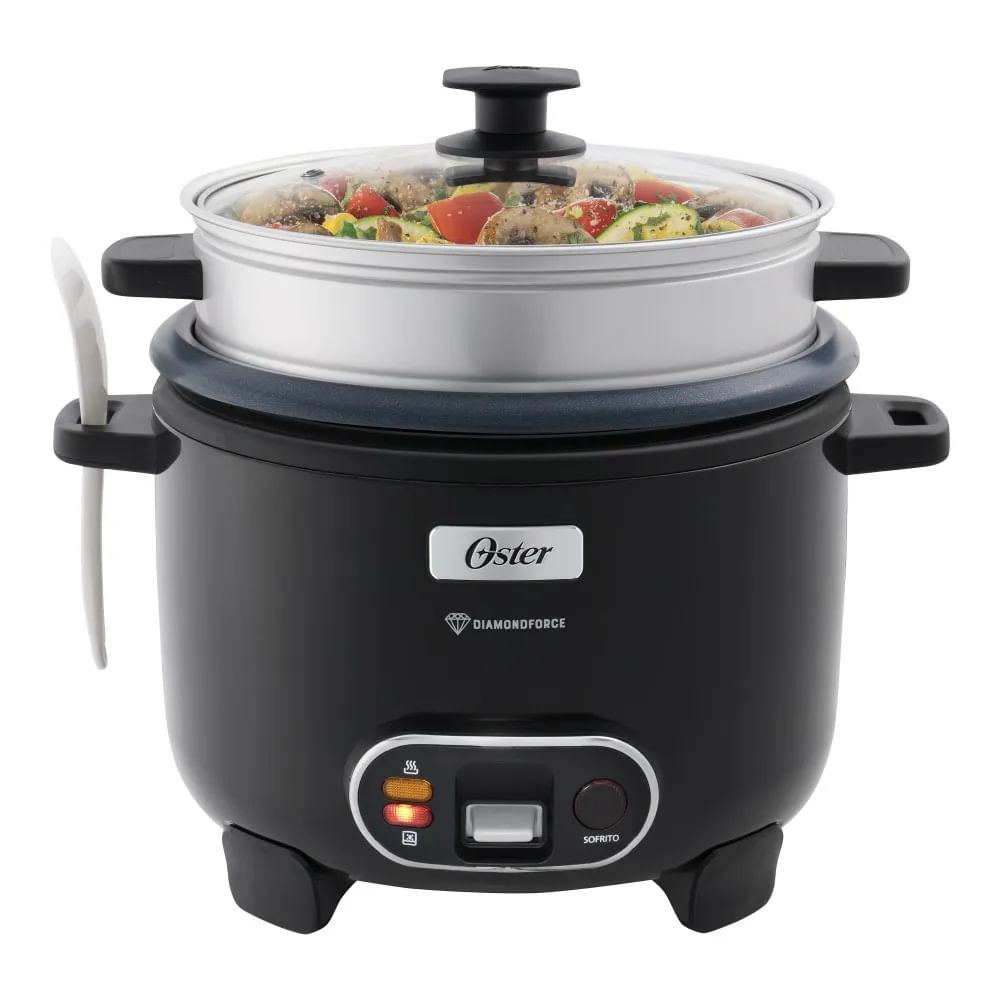 Oster Arrocera, 3 en 1, 12 Tazas de Capacidad CKSTRC12DFBLK