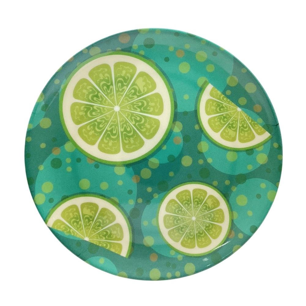Plato Limón Tropical Melamine 27cm Life Art