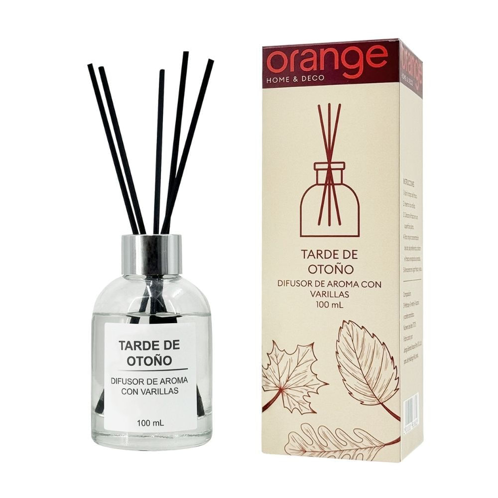 Difusor de Varillas Aroma Tarde de Otoño 100ml Orange