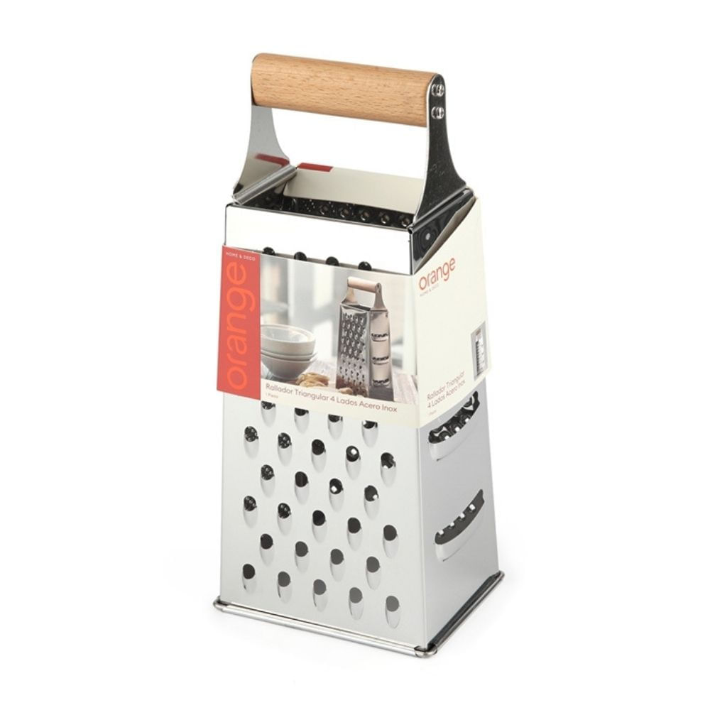 Rallador Triangular 4 Lados Acero Inoxidable Orange