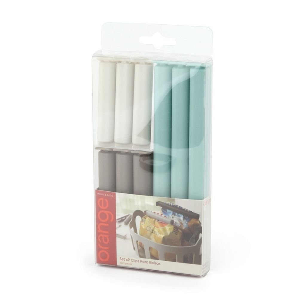 Set x 9 Clips para bolsas Ico Orange