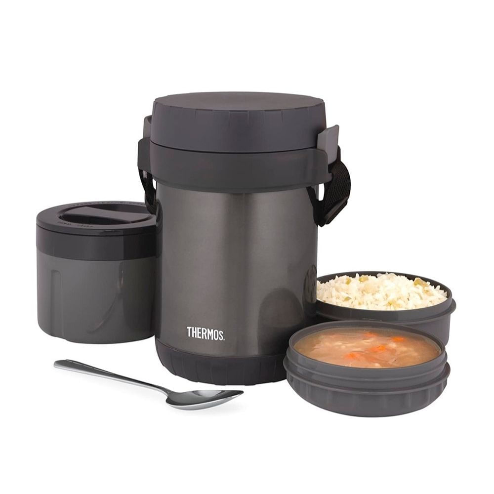 Termo 1.8L Thermos de Acero con Compartimientos