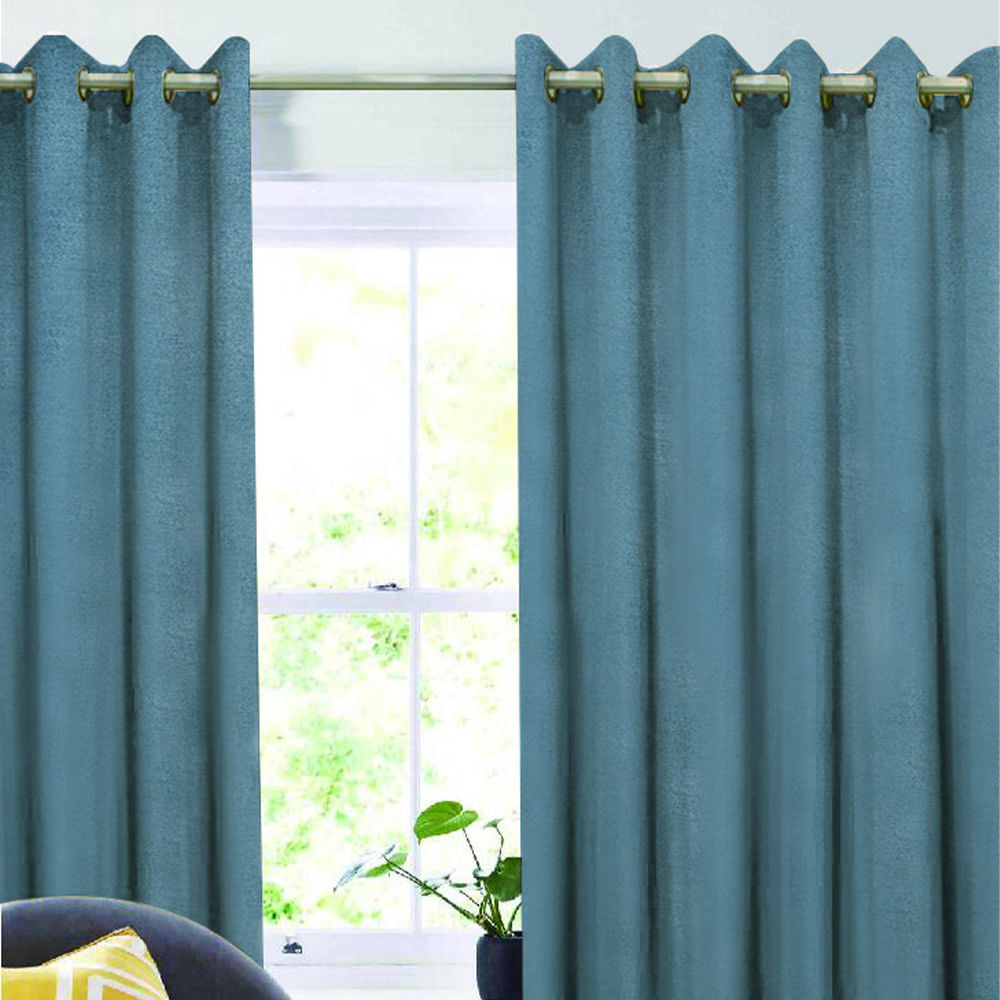 Cortina Blackout 140x220cm Azul Oscuro Orange