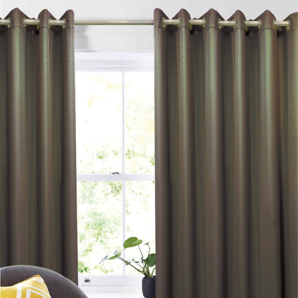 Cortina de tela 140x220cm Taupe Oscuro Orange