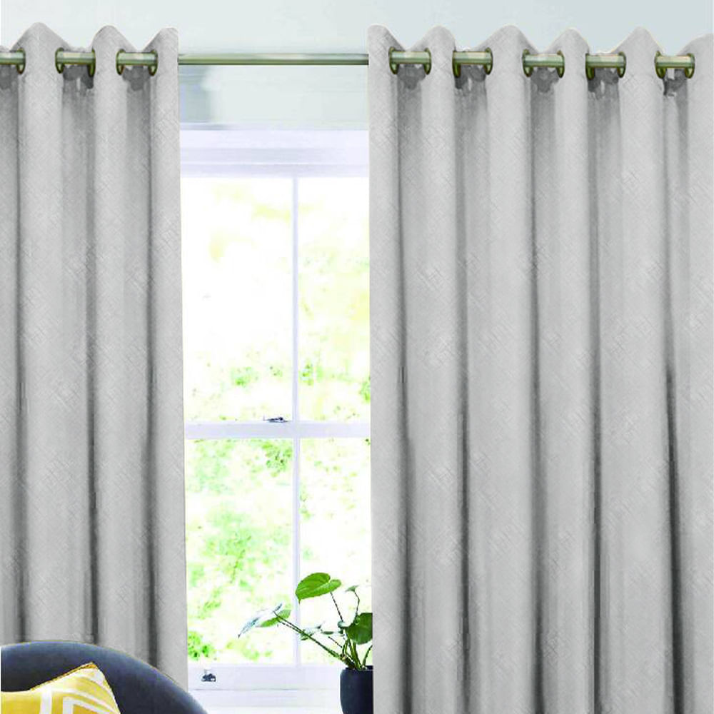 Cortina de tela 135x220cm Gris Claro Orange