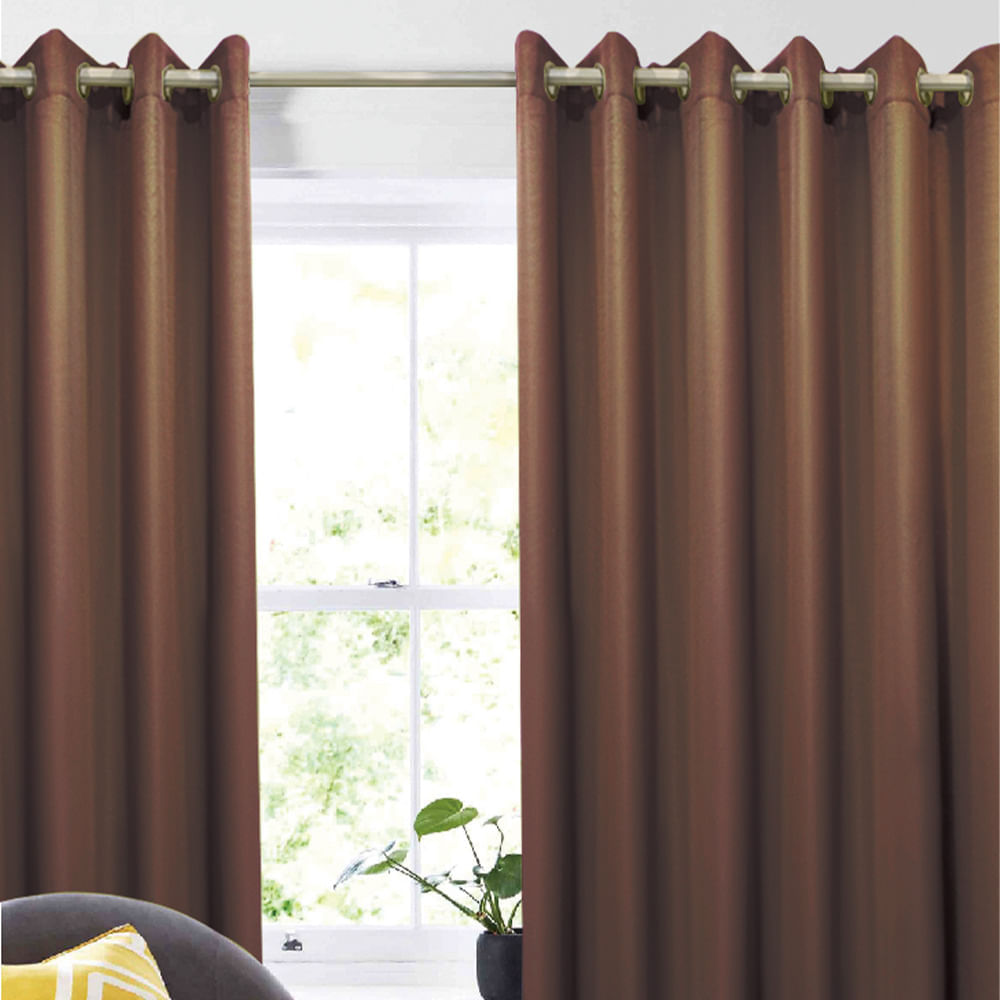 Cortina de tela 140x220cm Chocolate Orange