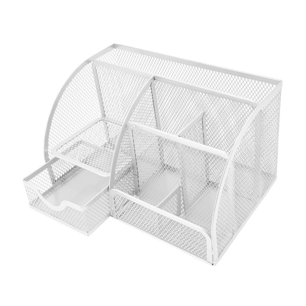 Organizador para Escritorio Metálico Blanco