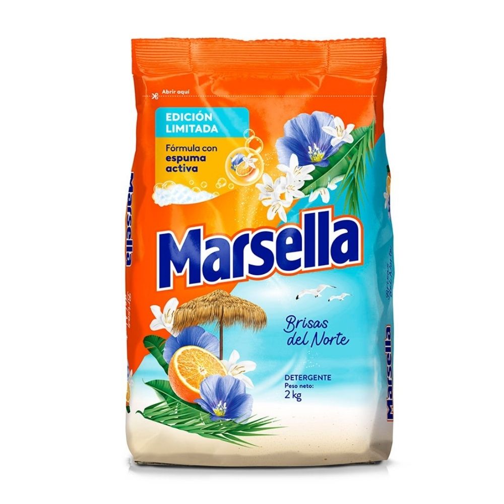 Detergente en Polvo Marsella Brisas del Norte 2kg