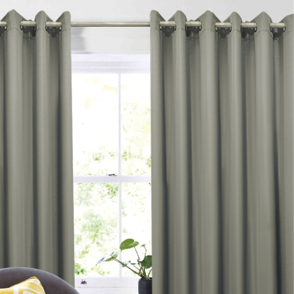 Cortina de tela 140x220cm Gris Oscuro Orange