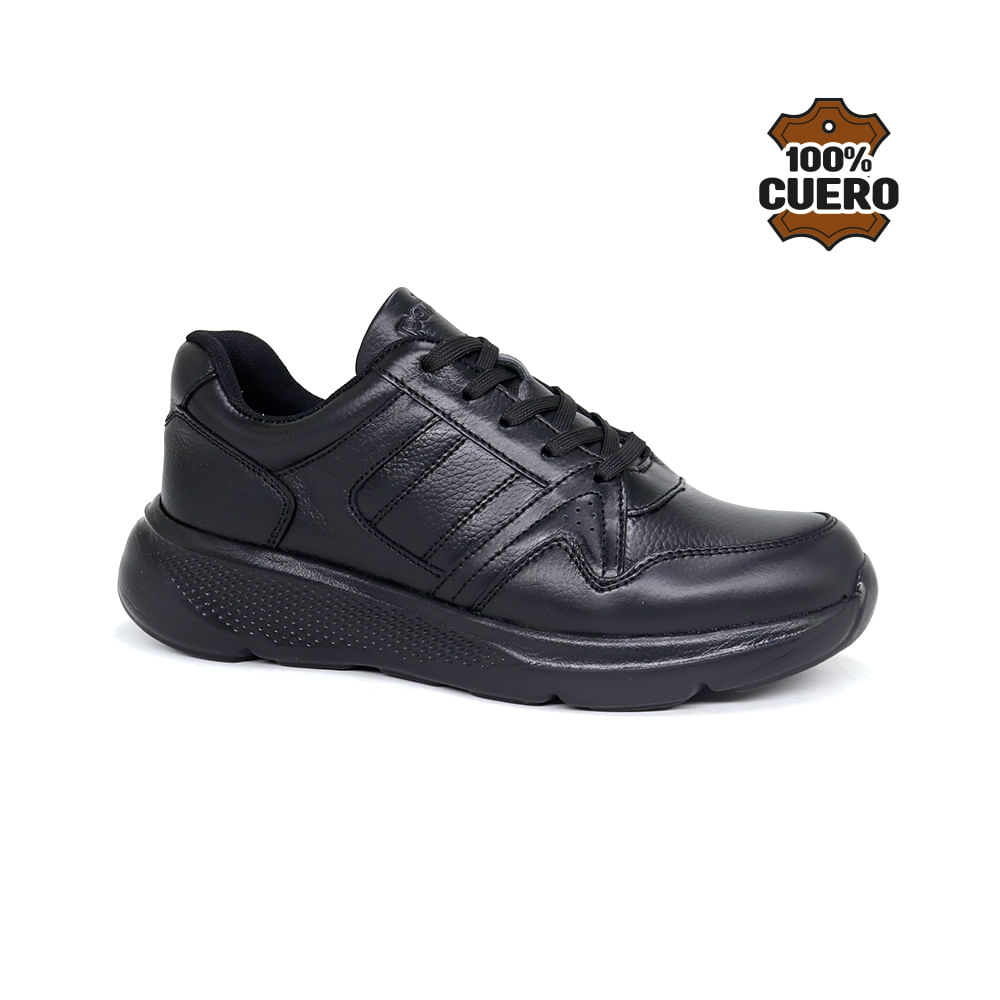 Zapatillas Escolares Cuero JA26Q1-CG909 NEGRO Zapatilla Escolar Cuero JA26Q1-CG909 NEGRO 38