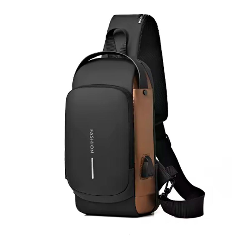 Morral Pechera Oxford Impermeable Antirrobo Negro