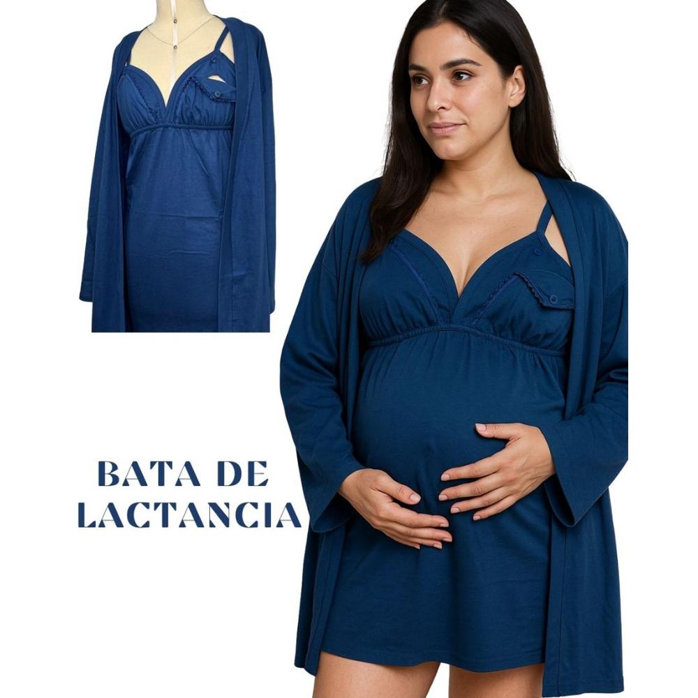Pijama  Bata Maternidad de embarazo y lactancia
