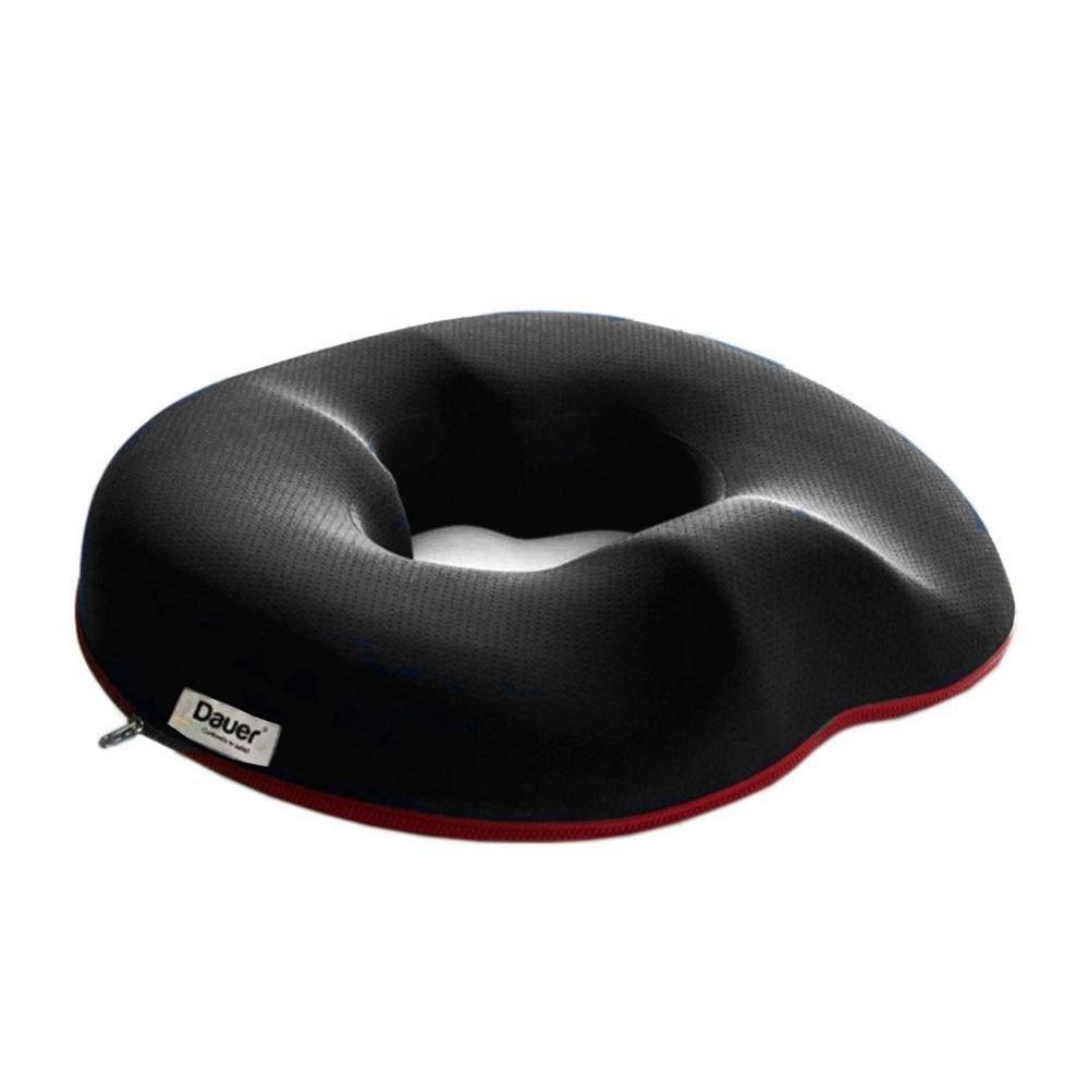 Cojín Asiento Dona Dauer Anatomico Gel Tech Carbón Bambú Negro Velvet