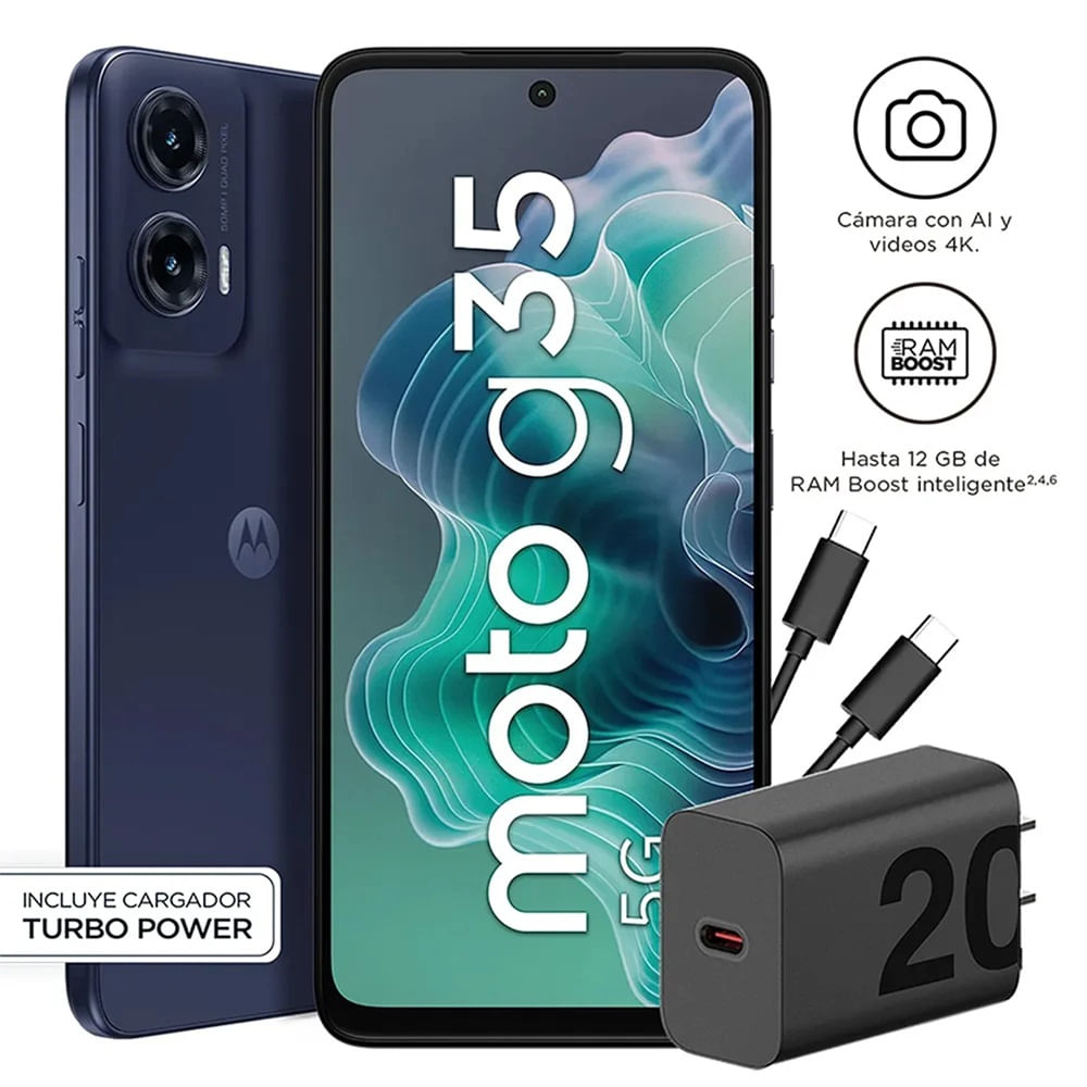 Celular Motorola Moto G35 4GB 256GB 5G Negro