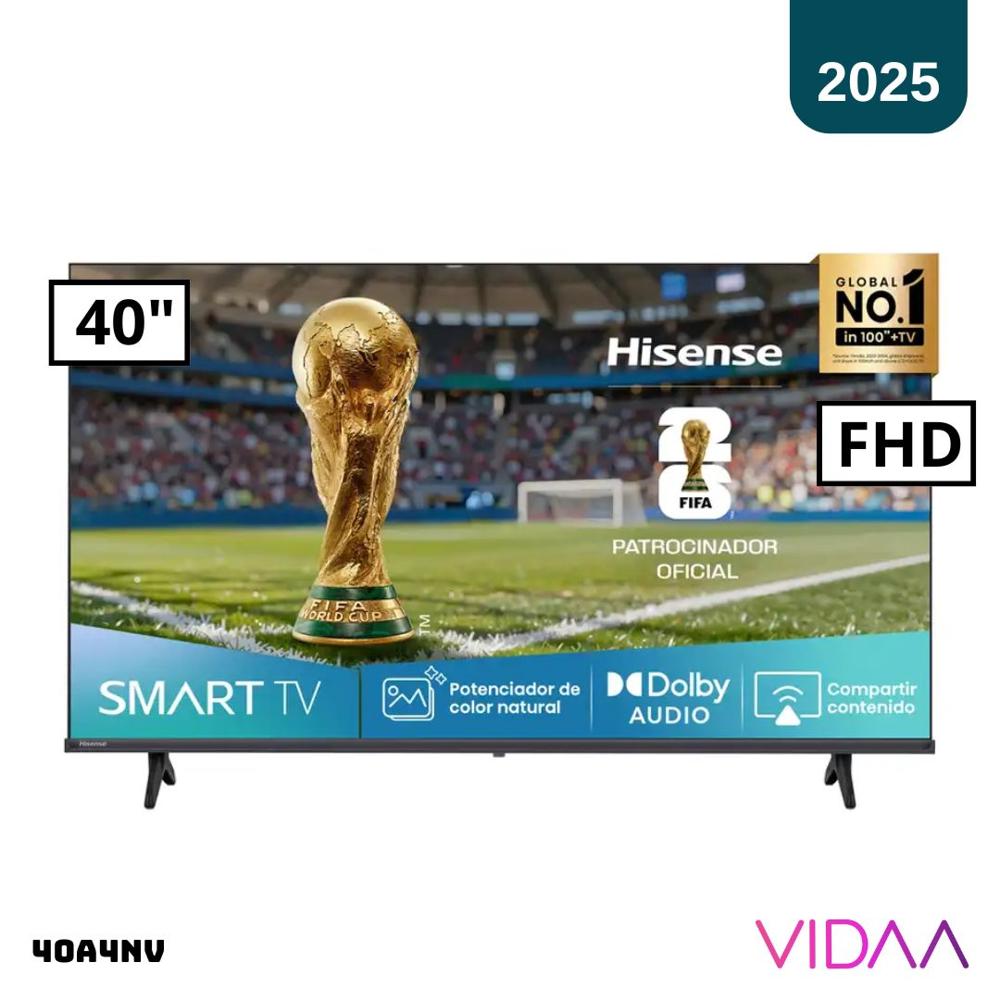 TELEVISOR HISENSE 40 SMART TV VIDAA  2025 FHD LED - 40A4NV