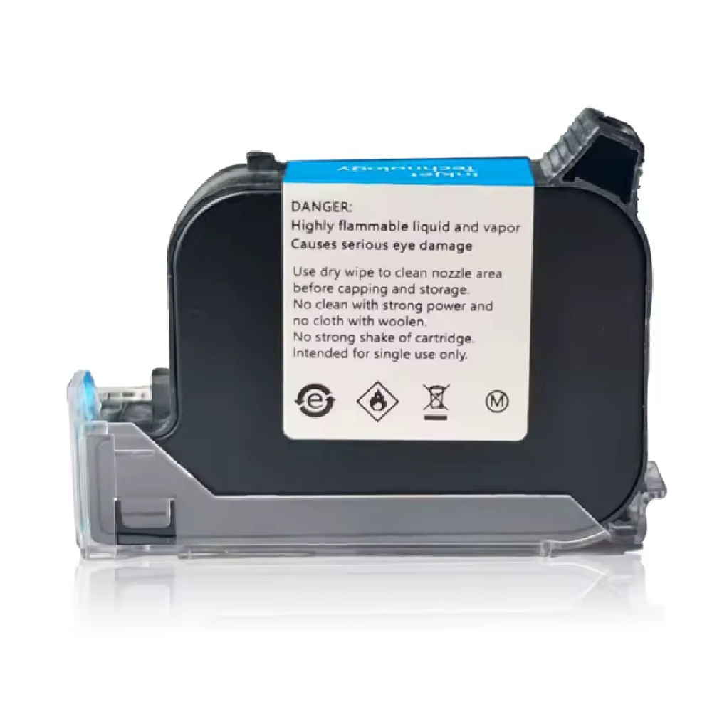 Cartucho Tinta Impresora Codificadora Portatil Negro 12.7mm