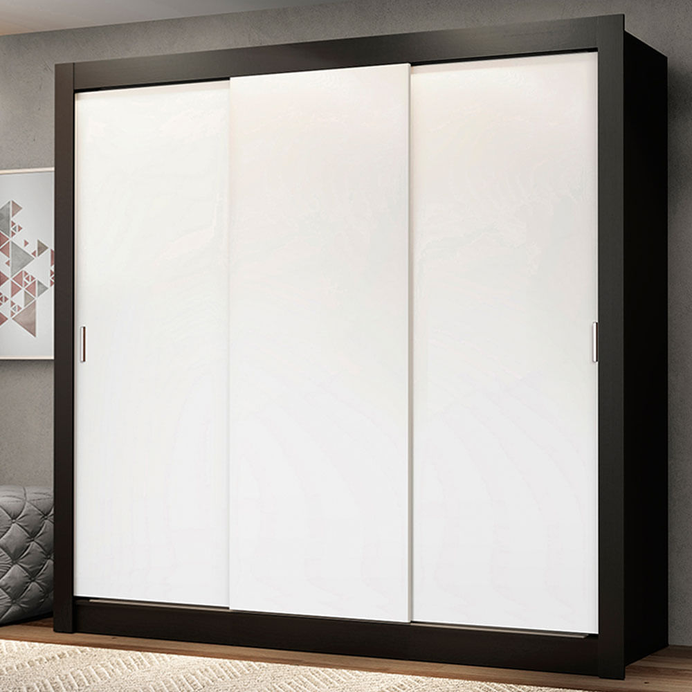 Ropero Monaco 3 Puertas Corredizas Negro/Blanco Ropero Monaco 3 Puertas Corredizas - Negro y Blanco Ropero Monaco 3 Puertas Corredizas Negro/Blanco Ropero Monaco 3 Puertas Corredizas - Negro y Blanco