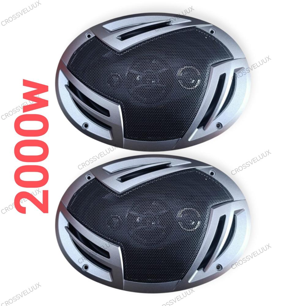 Parlante Ovalado Coaxial Speaker 2000w Silver