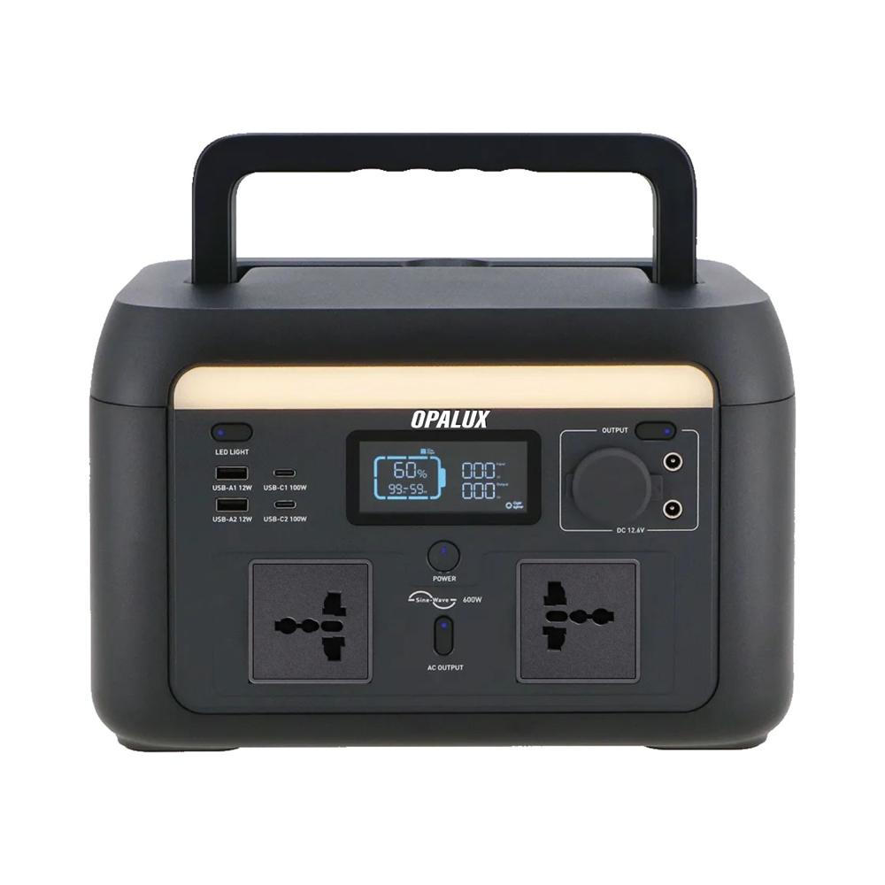 Estación de Energía Portátil 600W 512Wh con Onda Pura Carga Solar Auto y USB