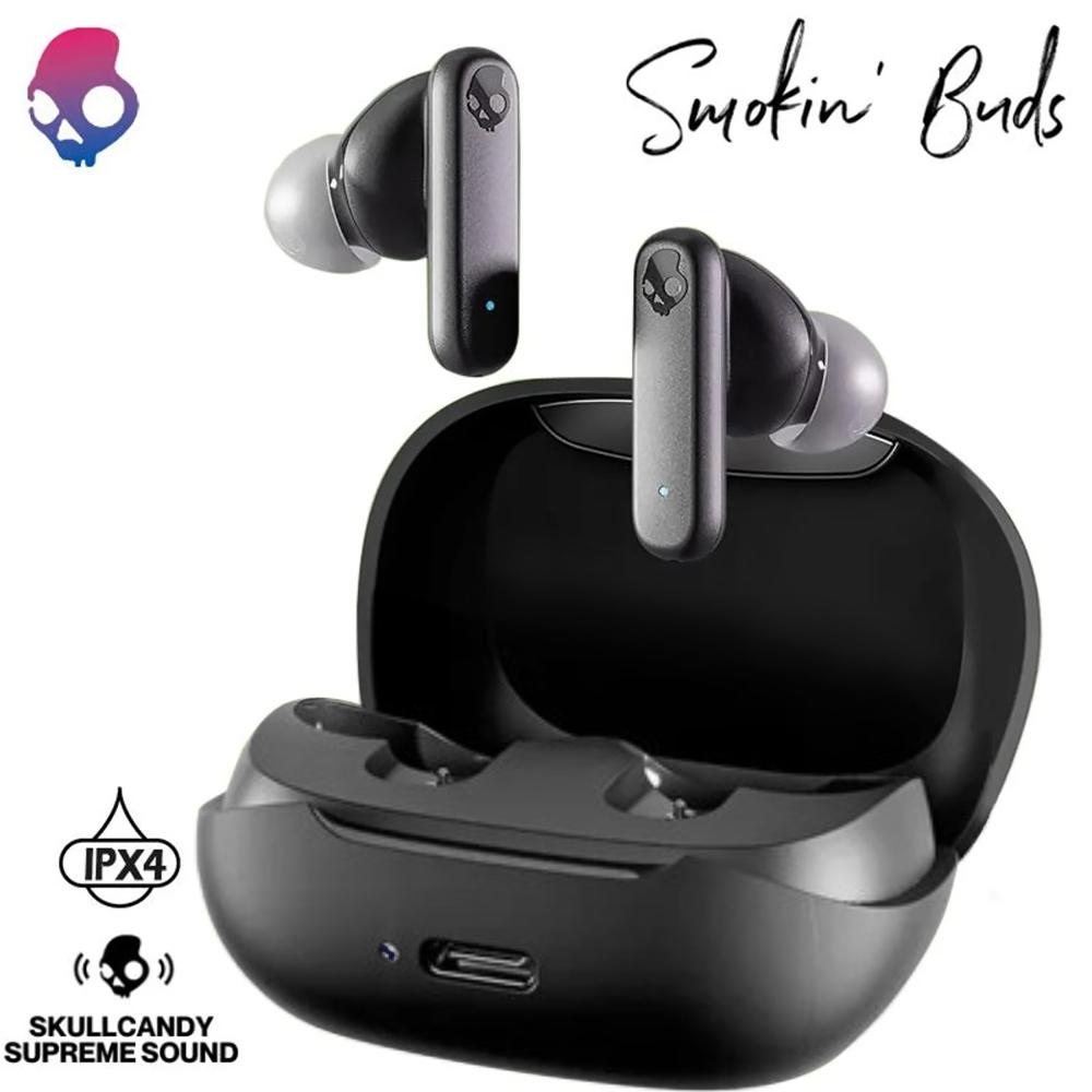 Audífonos Skullcandy Smokin Buds Supreme Sound Bluetooth 5. 2 Black