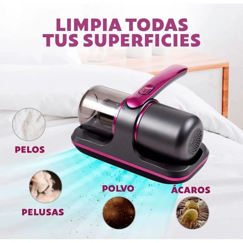 ASPIRADORA ANTIACAROS REMOVEDOR DE ACAROS INALAMBRICO ESTERILIZADOR UV