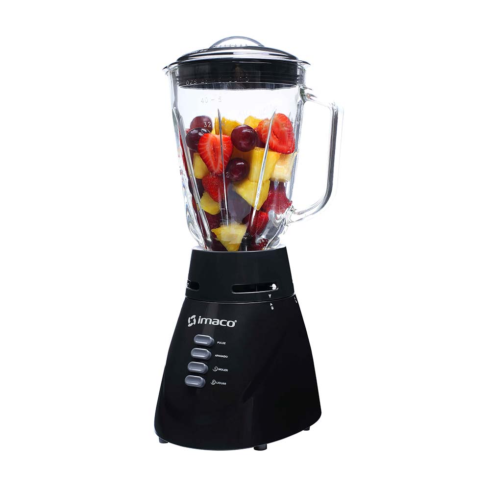 Licuadora IMACO?BL4125VN 1,25?L – Vaso de vidrio, 2 velocidades