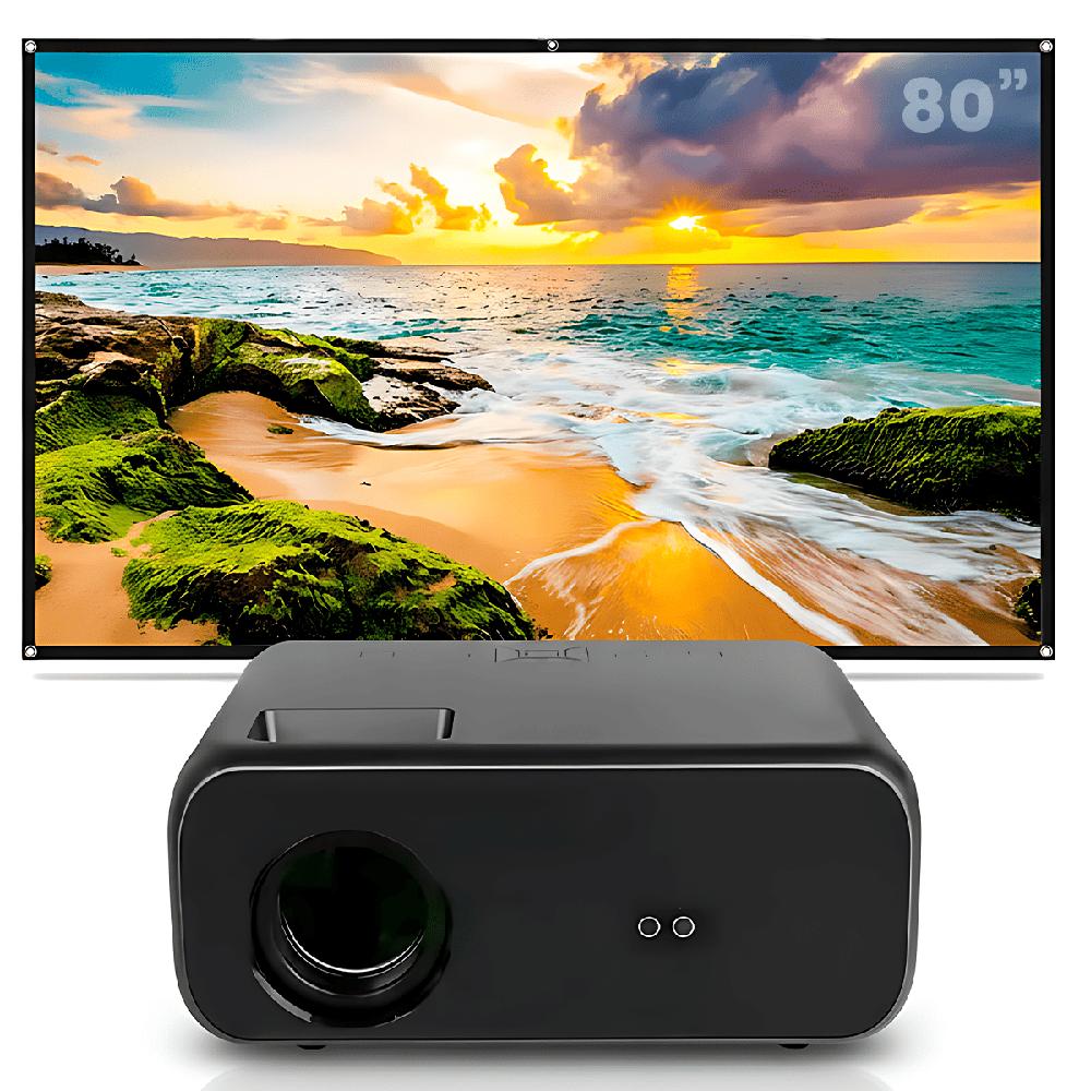 Proyector Smart Owlenz SD550 Enfoque Manual Más Ecran 80 Pulgadas Blanco