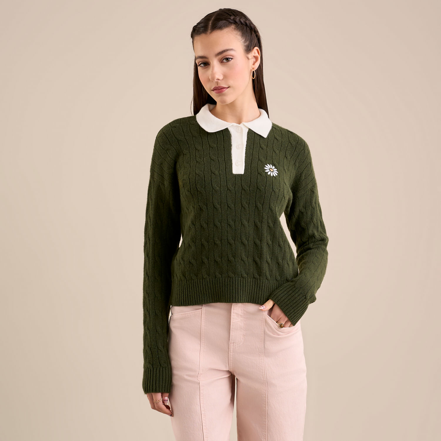 Chompa Mujer Neck Amc