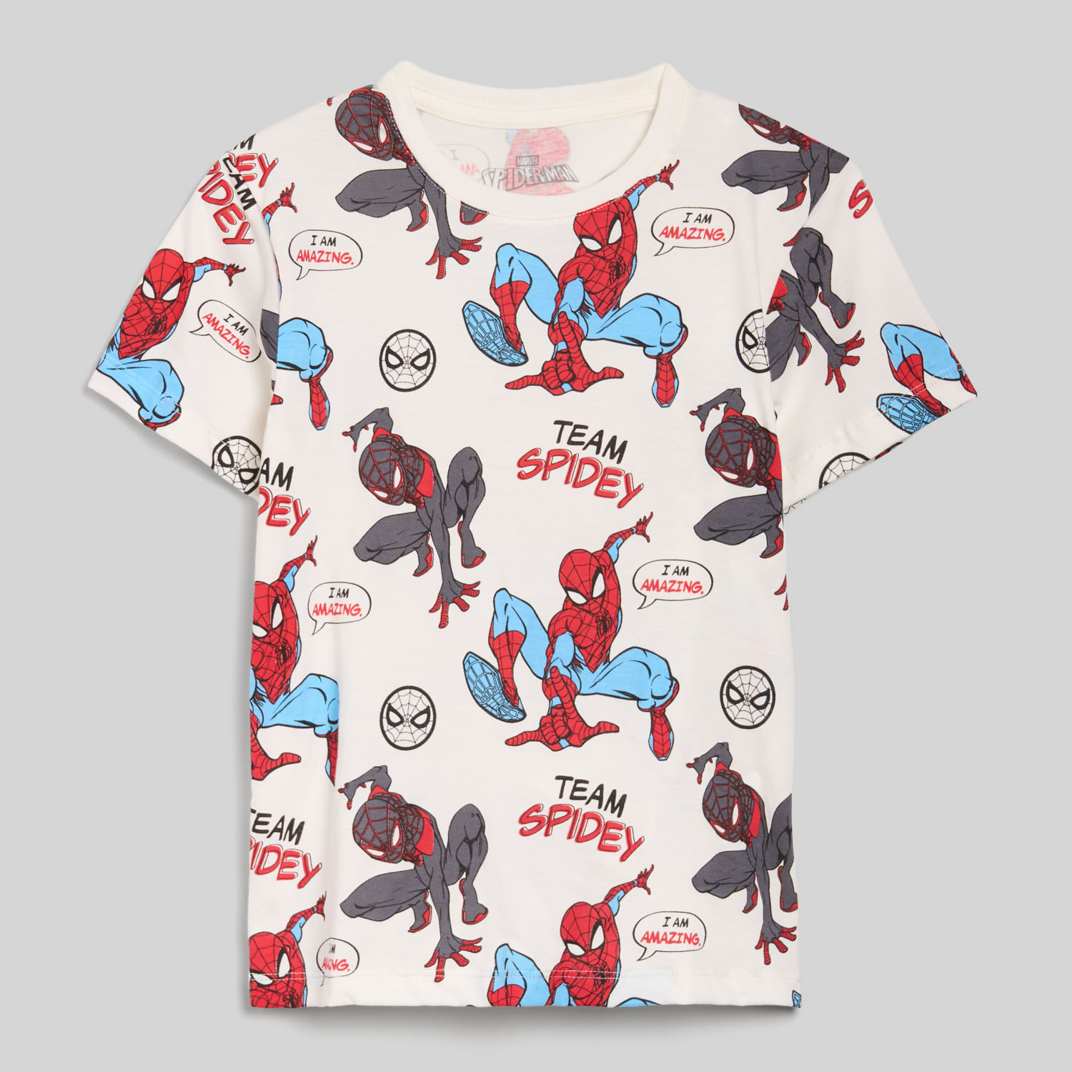 Polo Manga Corta Para Niño Msm-5207 Spiderman