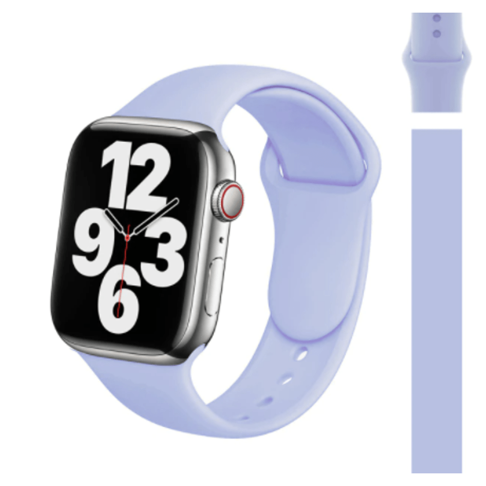 Correa de Silicona Azul Bebe para Applewatch 42/44/45 Mm
