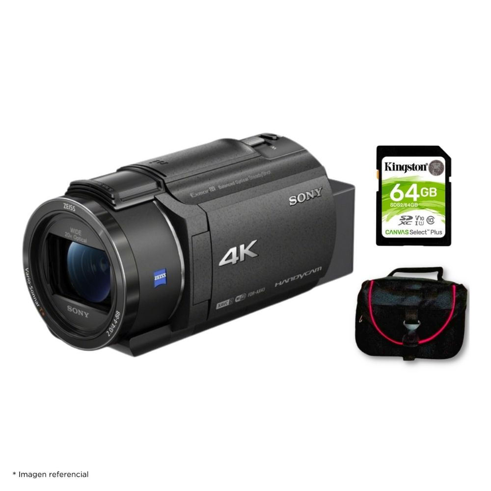 Filmadora 4k Handycam Sony FDR-AX43A y Kit Básico