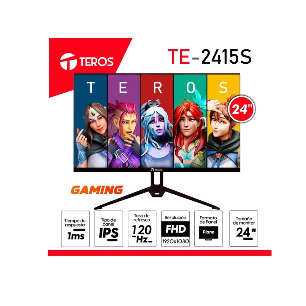 Monitor Teros 24 TE-2415S Ips Full Hd 120Hz 1MS