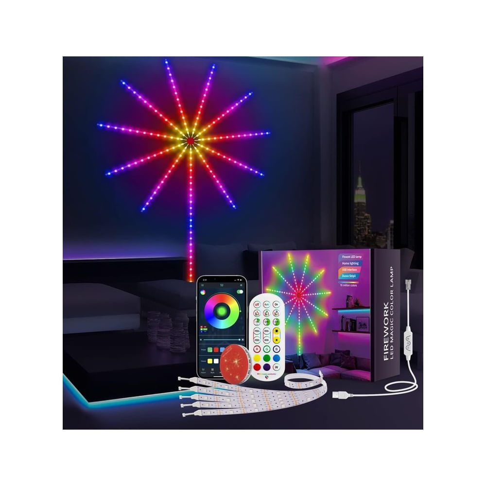 Tira de luces Led Fuegos Artificiales
