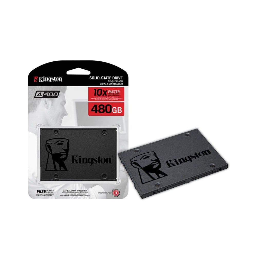 Kingston Unidad sólido A400 - 2.5 Interno - 480GB