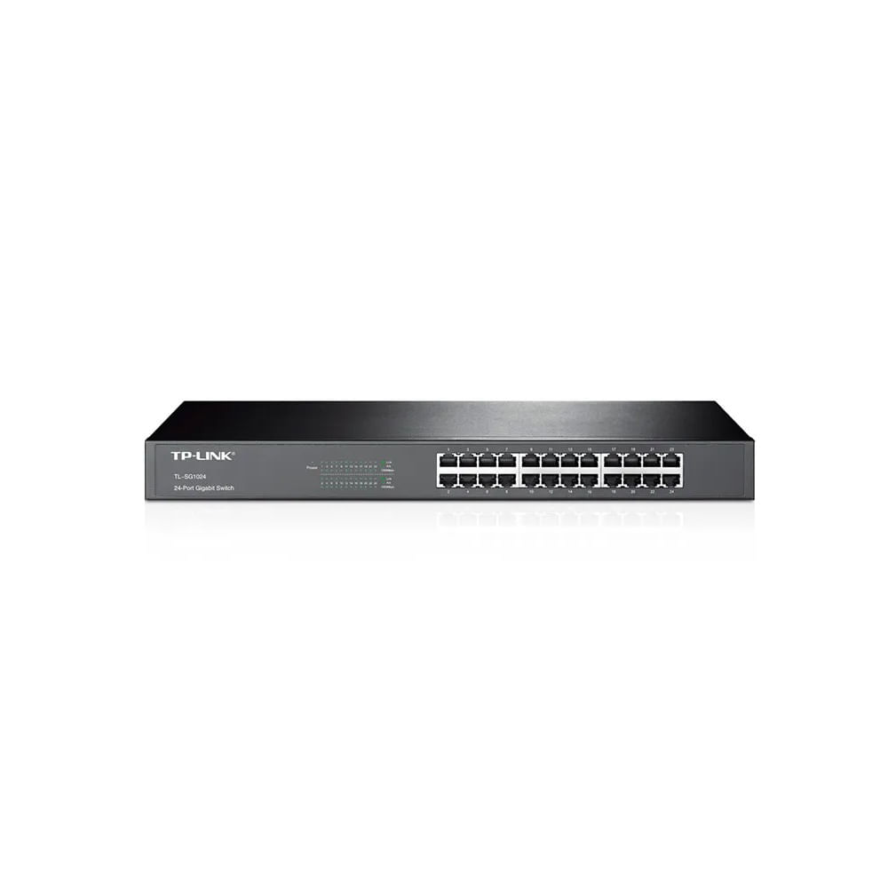 Switch TP-Link de 24 puertos Gigabit 10/100/1000 TL-SG1024 Metálico