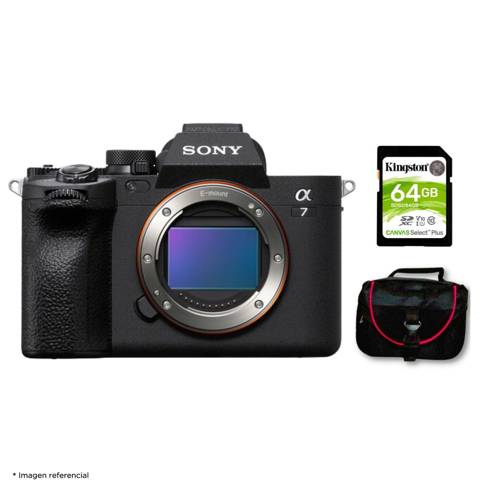 Cámara Sony Alpha a7 IV Full Frame Mirrorless Cuerpo Solo y Kit Básico