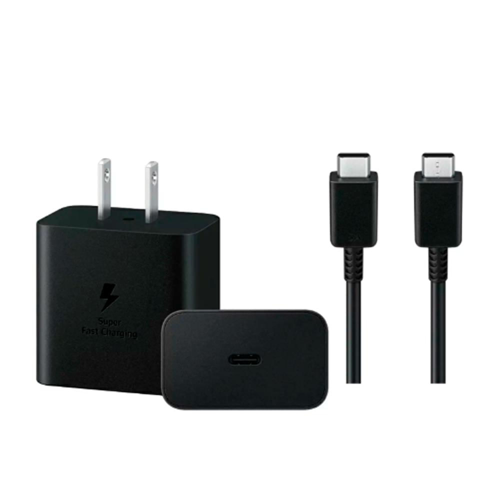 Cargador de Carga Rápida de 45w C a C Negro