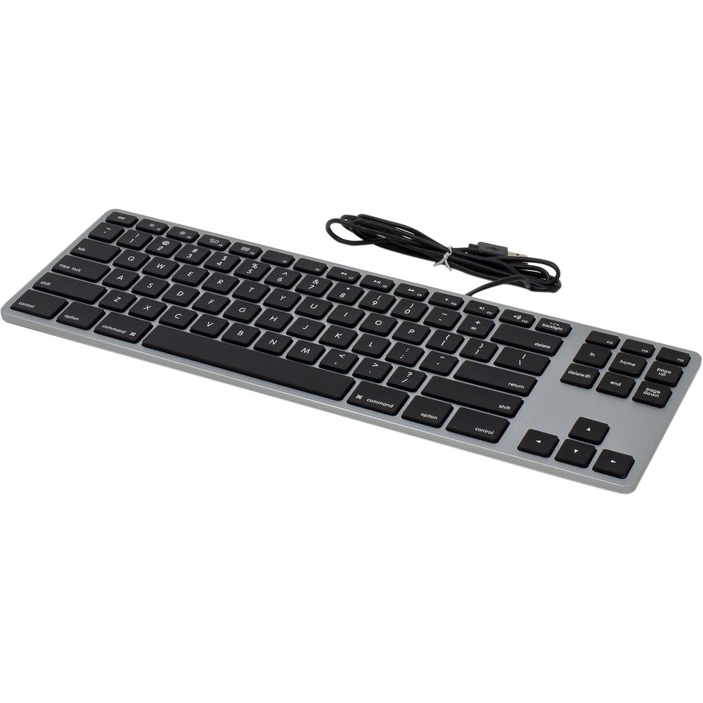 Teclado Tenkeyless con Retroiluminación Rgb Cableado y Carcasa de Aluminio de La Marca Matias Gris 1462823-REG Teclado Tenkeyless con Retroiluminación Rgb Cableado y Carcasa de Aluminio de La Marca Matias Gris 1462823-REG