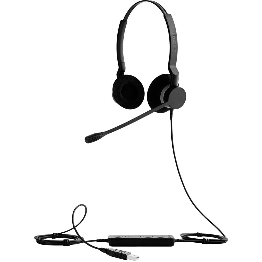 Auriculares Jabra BIZ 2300 UC Duo USB Type-A: Sonido HD, Micrófono Cancelador de Ruido, Control Remo 1098367-REG Auriculares Jabra BIZ 2300 UC Duo USB Type-A: Sonido HD, Micrófono Cancelador de Ruido, Control Remo 1098367-REG
