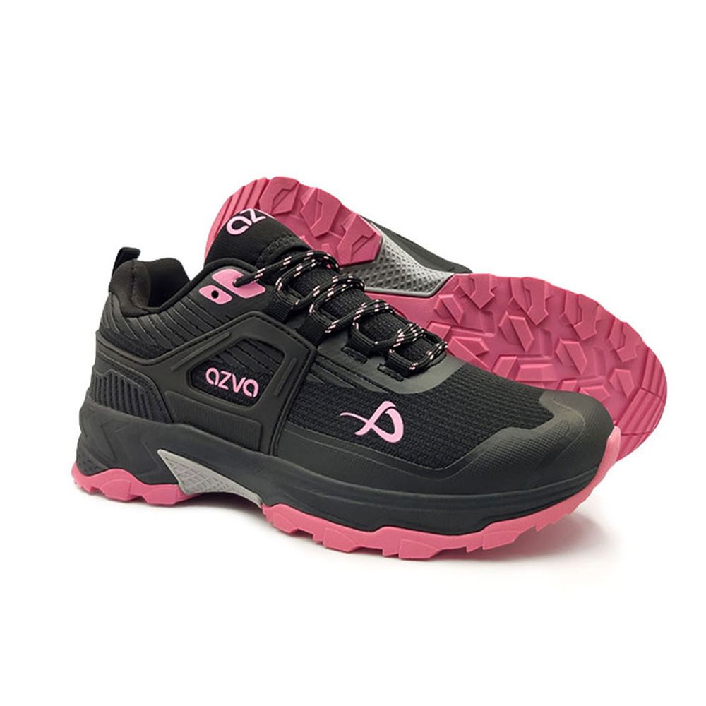 Zapatilla Outdoor Azva Modelo Soray Negro y fucsia talla 39 Zapatilla Outdoor Azva Modelo Soray Negro y fucsia talla 39